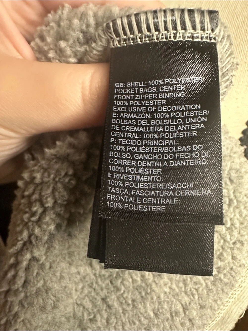 The North Face light gray